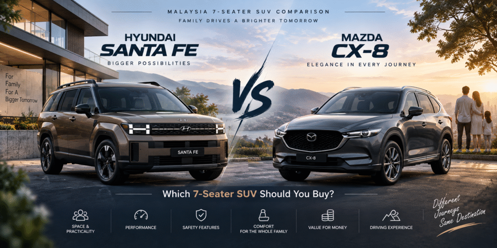 Hyundai Santa Fe vs Mazda CX-8 Malaysia Which 7 Seater SUV Should You Buy?