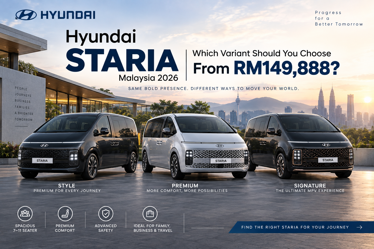 Hyundai Staria Malaysia 2026 | Which Variant From RM149,888?