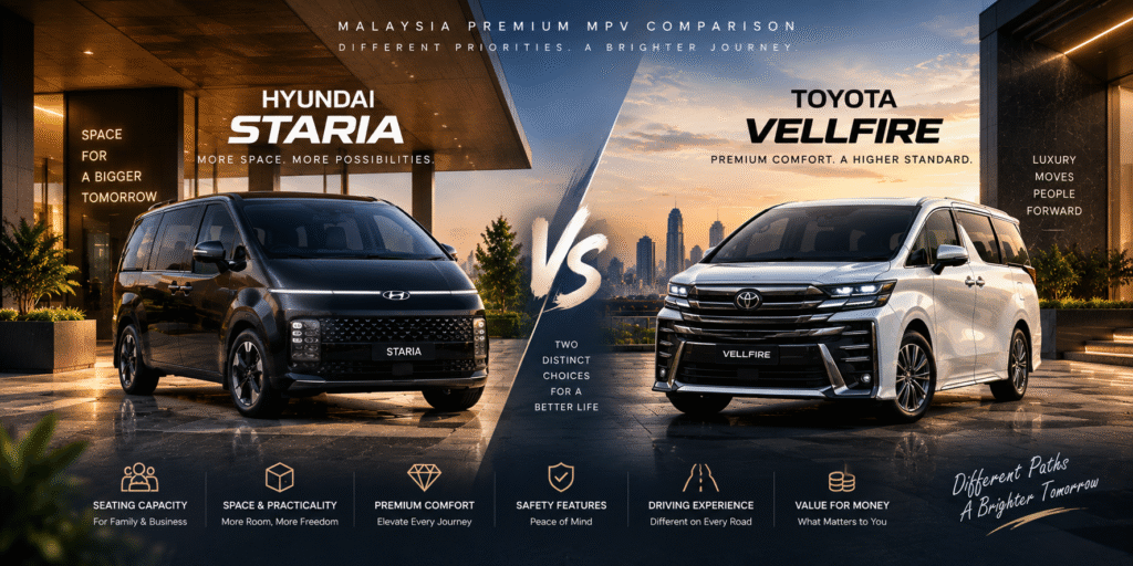 Hyundai Staria vs Toyota Vellfire Malaysia Which Premium MPV Makes More Sense?