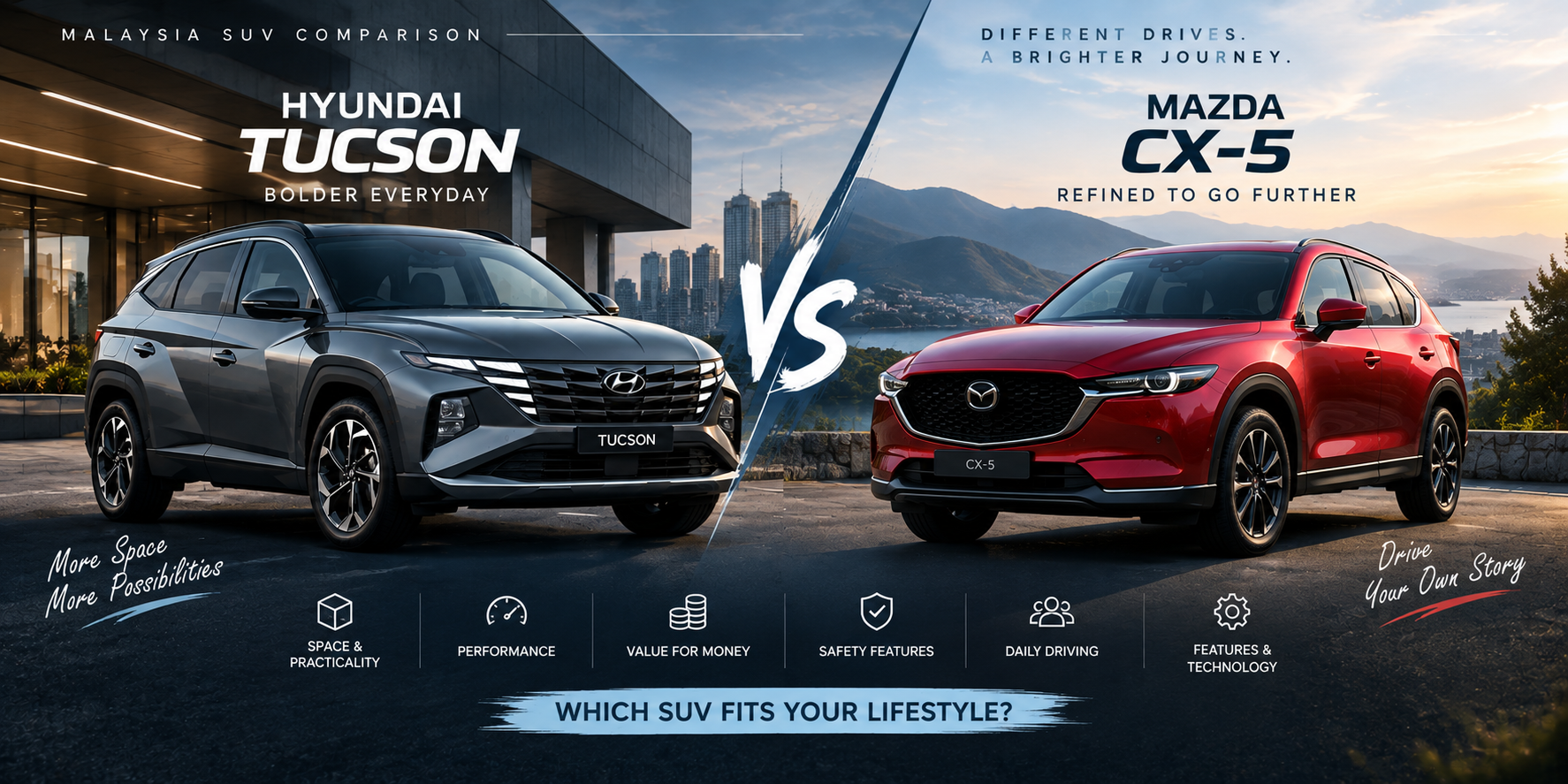 Hyundai Tucson vs Mazda CX-5 Malaysia Space, Performance & Value Compared
